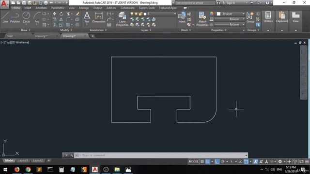AutoCAD 2019 Tutorials Exercises 2 смотреть онлайн
