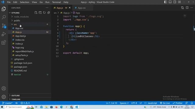 Inline and External CSS(Part I) in React JS #12 смотреть онлайн