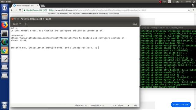 how to install and configure ansible on ubuntu 16-04 смотреть онлайн
