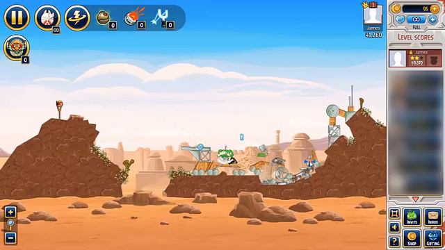 Tatooine Level 16 : Angry Birds Star Wars Facebook : Three Stars : Gameplay Walkthrough смотреть онлайн