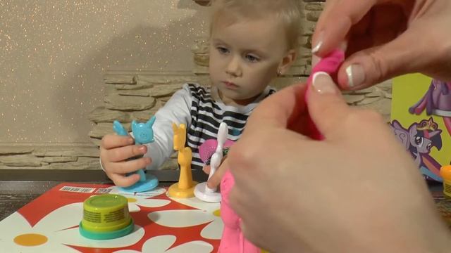 Литл Пони распаковываем набор для лепки Play Doh My Little Pony от Diana My Life смотреть онлайн