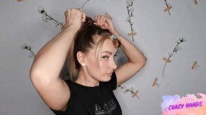 Видео. Прическа высокий конский хвост с прямым пробором