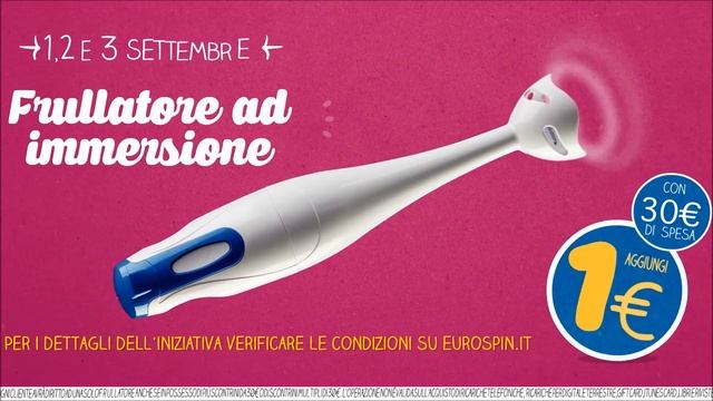 Da Eurospin ogni euro vale di più: Frullatore ad Immersione смотреть онлайн