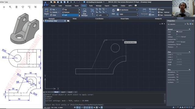 ZWCAD 2022 Basic 3D Modeling Tutorial For Beginner [COMPLETE] смотреть онлайн