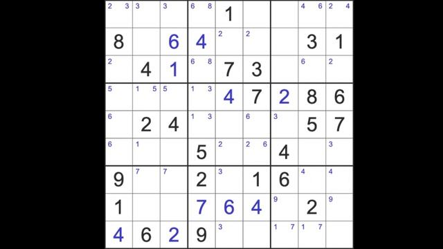 Sudoku solution – New York Times sudoku 10 April 2023 Hard level смотреть онлайн