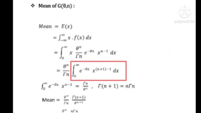Gamma Distribution | How to Find mean and variance of gamma distribution part 1 смотреть онлайн