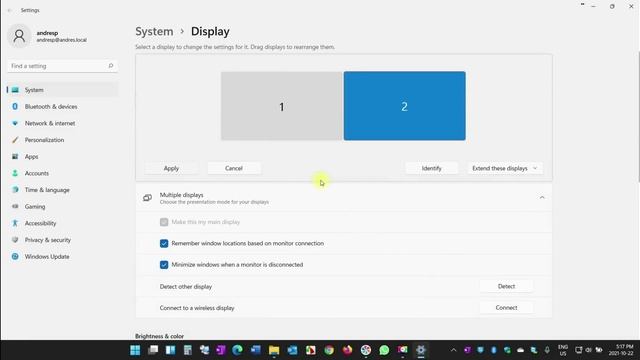 How to set up multiple monitors on Windows 11 | APTeck Tutorials смотреть онлайн