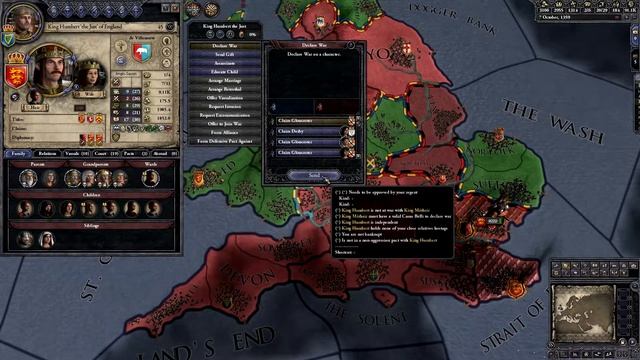 Crusader Kings 2 - Tutorial for Absolute Beginners - 70 - Claim Gloucester! смотреть онлайн