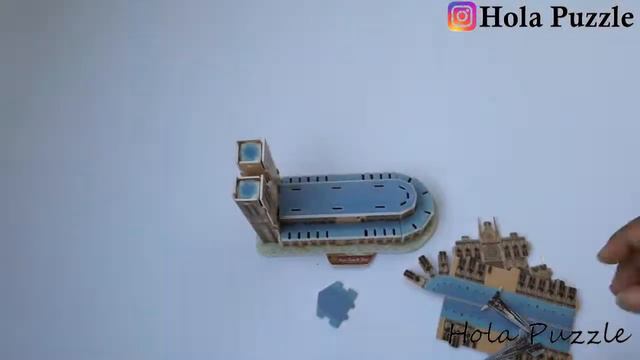 3D Puzzle || Notre Dame de Paris || Cubicfun S3012h смотреть онлайн