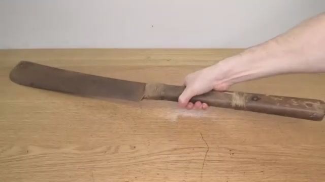 Antique Two Handed Cleaver - Restoration