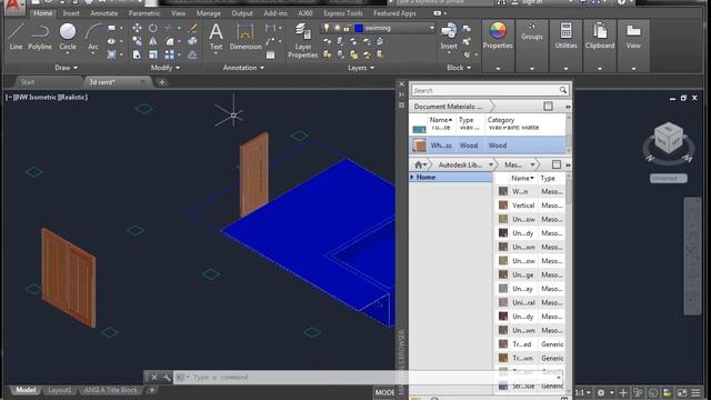 3D Modeling with Materials and Render in AutoCAD । Bangla Tutorial । смотреть онлайн