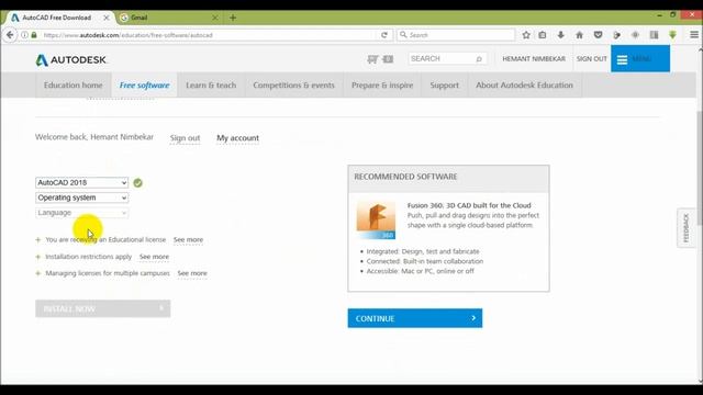 How to download Autocad 2018 , 2017 Student Version officially смотреть онлайн