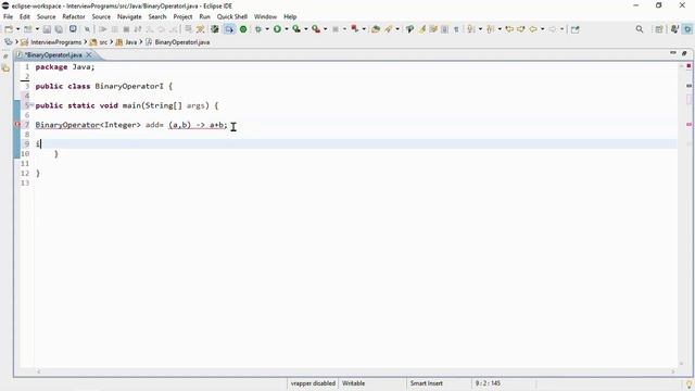 Java Tutorial: Binary Operator Interface Explained смотреть онлайн