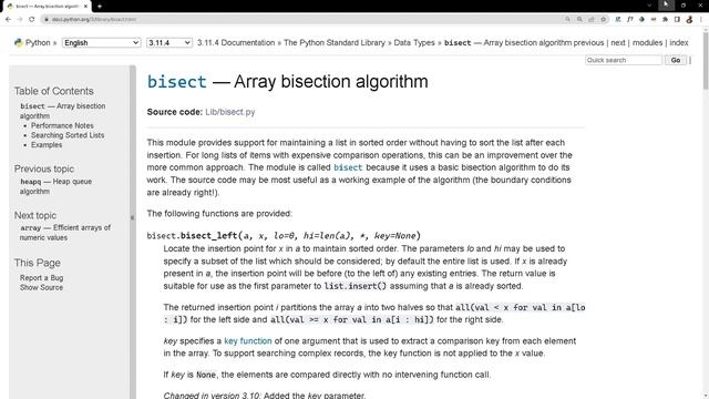 [bisect] - categorizar e classificar itens em Python смотреть онлайн