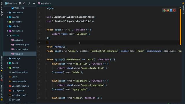 Laravel Material Dashboard con Bootstrap 4 смотреть онлайн