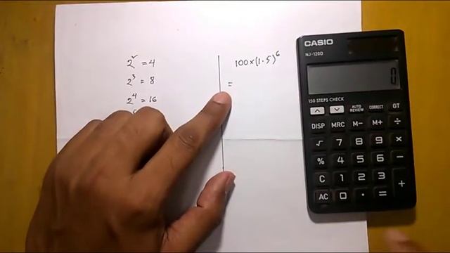 calculate X to the power N using Basic calculator | Power or Exponents in normal calculator | смотреть онлайн
