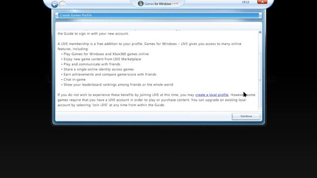 Games for windows live как создать локальный / автономный профиль смотреть онлайн