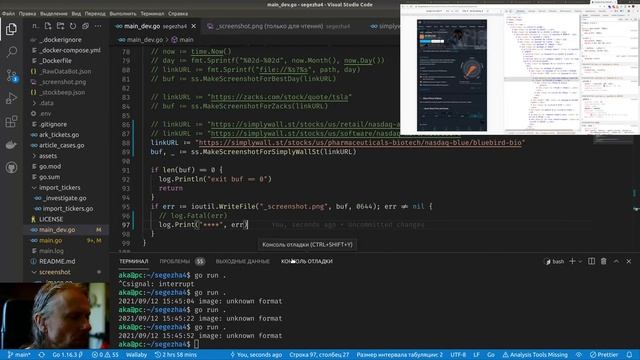 GoLang #167 - telegram-bot - ошибки в /sw смотреть онлайн
