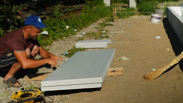 Утепление Фундамента ЭППС | Утеплённая Шведская Плита Своими Руками - Часть 11 смотреть онлайн