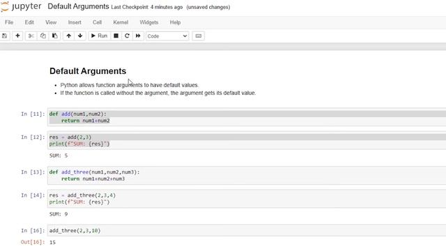 [2022] Lecture 23 || Default Arguments: Function in Python || [Hindi-Urdu] смотреть онлайн
