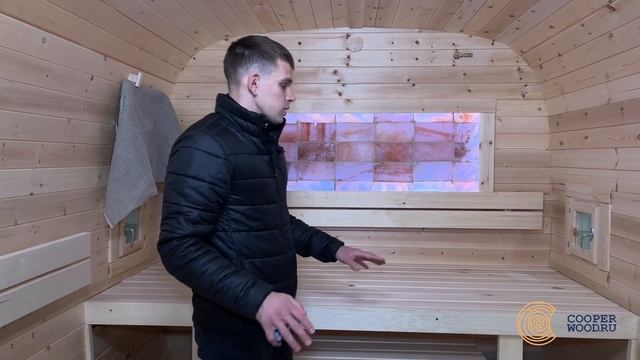 Баня-бочка (квадро) 5 метров в Иваново смотреть онлайн