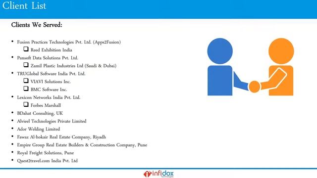 Infidox Corporate Profile Oracle Application смотреть онлайн