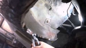 Замена задней арки шевроле лачети, покраска бампера!