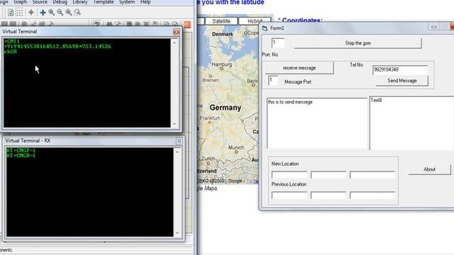 Real time vehicle tracking system using GPS GSM and google maps PART-2 смотреть онлайн
