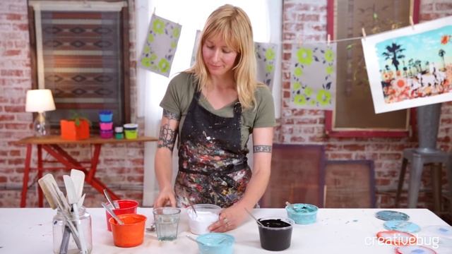 How to Mix Screen Printing Ink with Hilary Williams | Creativebug смотреть онлайн