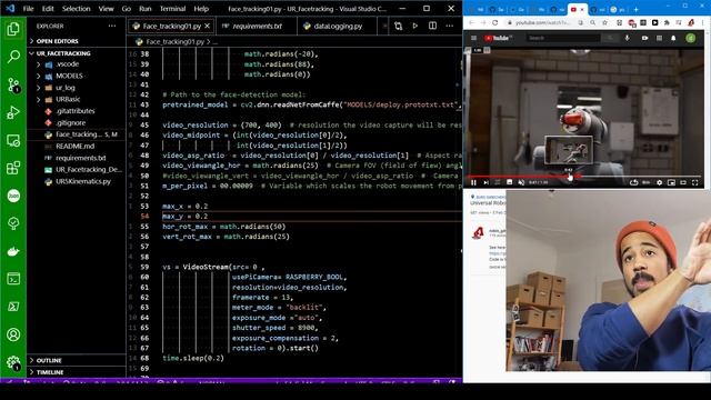 Universal Robot Factracking with python and opencv - Explanation Video смотреть онлайн