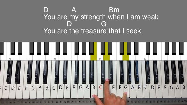 You are my All in All - Piano Tutorial and Chords смотреть онлайн