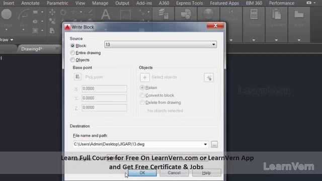 How to Create Library in AutoCAD Using WBlock Command | Full Video in Hindi - LearnVern смотреть онлайн