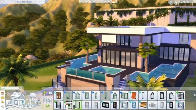 HOLLYWOOD HILLS || Modern Mansion || The Sims 4 Speed Build (Part 1 of 2) смотреть онлайн