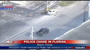 Полицейская  погоня на бешеной скорости  со стрельбой - Майами США