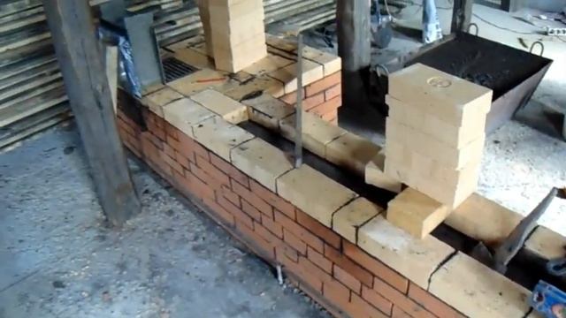 Отопительная печь из шамотного кирпича. смотреть онлайн