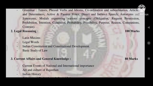 Rajasthan University BA LLB Entrance Test Syallabus and Books | Exam pattern | Rulet-2022 Details смотреть онлайн