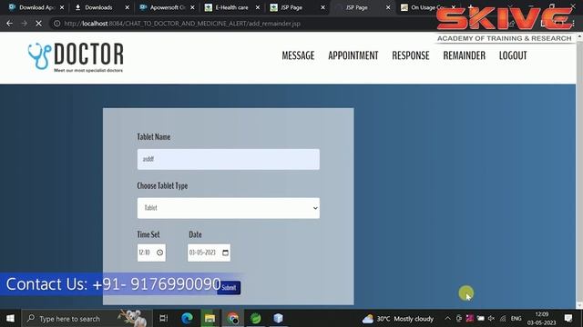 Chat To Doctor and Medicine Alert | JAVA | смотреть онлайн