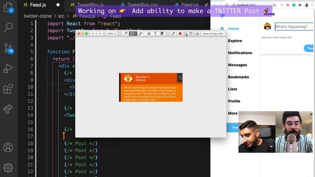 ? Build a TWITTER Clone with REACT JS for Beginners смотреть онлайн