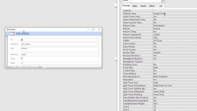 Ms Access Multiuser Login System based on your organizational chart смотреть онлайн