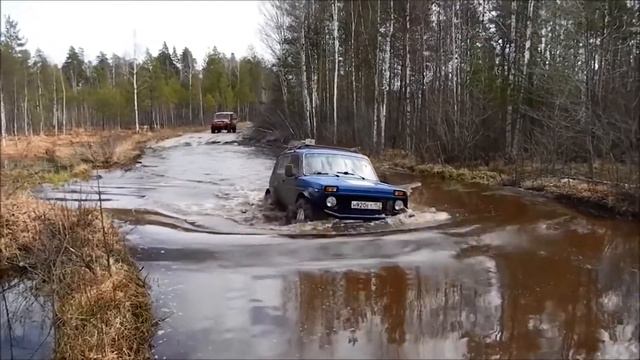We carry out the test Mercedes Benz G Class, Jeep Niva, Mitsubishi Pajero, UAZ on the big mud 4х4 смотреть онлайн