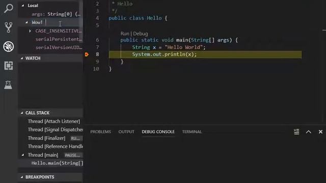 Chạy và Gỡ lỗi chương trình Java trên Visual Studio Code смотреть онлайн