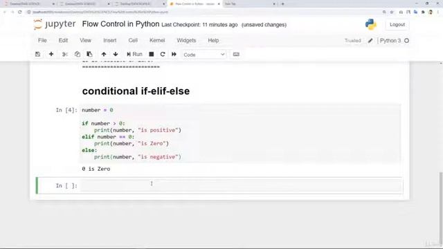 The conditional if, elif and else Python programming@33 смотреть онлайн