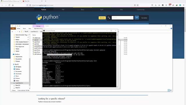 Cara menginstall Python, Pyqt5 Desktop Designer, Pymysql смотреть онлайн