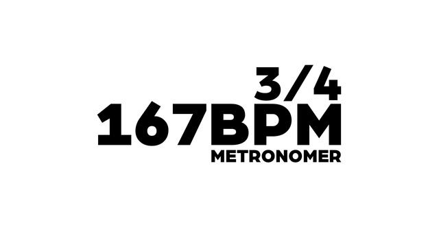 167 BPM Metronome 3/4 смотреть онлайн
