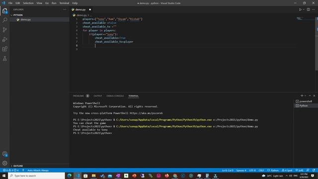 How to run for loop and if in python | Hindi смотреть онлайн