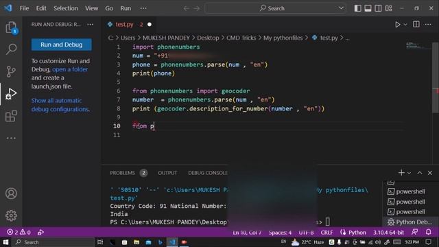 Find Phone Number Location Using Python ?| CyberwarriorsAP смотреть онлайн