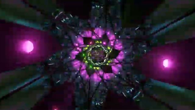 Live Wallpaper - 10 Hour Timeless Neon Serenity, Infinite Tunnel in Stunning 4K смотреть онлайн