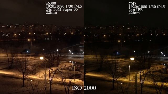 Sony a6300 vs Canon 70D comparison (low light video) смотреть онлайн