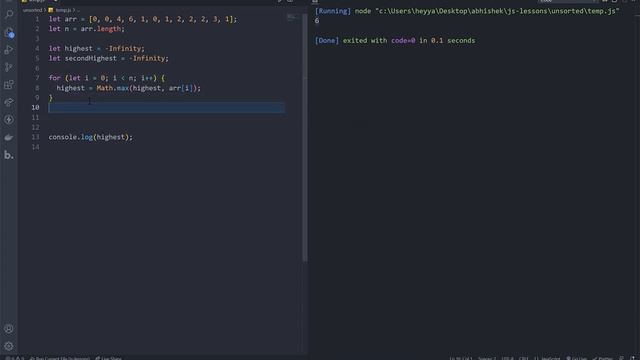 3 ways to find second largest number in array in JavaScript смотреть онлайн