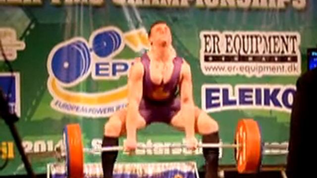 Andrey Zubenko (RUS) Deadlift 3.att.: 265 kg 2014 European Powerlifting Championships смотреть онлайн
